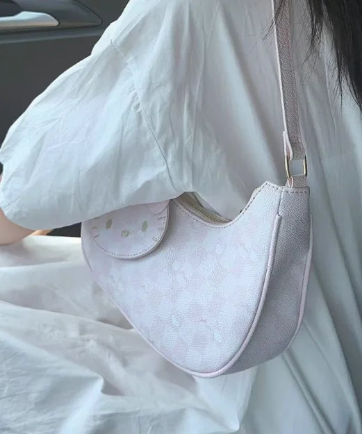 Hello Kitty Zipper Shoulder Bag – Official Sanrio Underarm Style