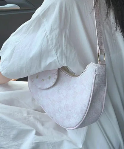 Hello Kitty Zipper Shoulder Bag – Official Sanrio Underarm Style