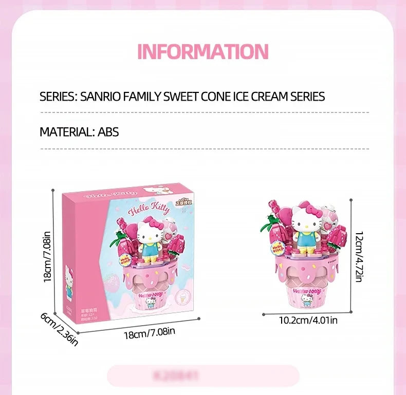 Hello Kitty’s Berry Cute Cone Building Set