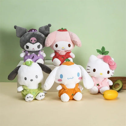 Kawaii 20cm Hello Kitty Plush | Radish Outfit from Sanrio's Vegetable Series