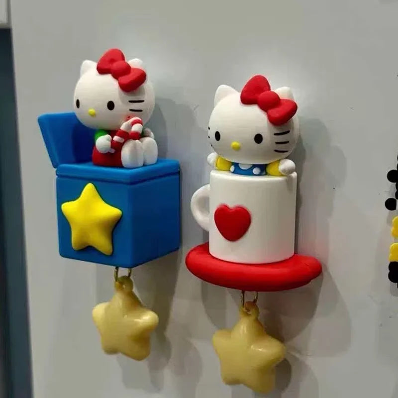 Kawaii Hello Kitty Glowing Star LED Fridge Magnet