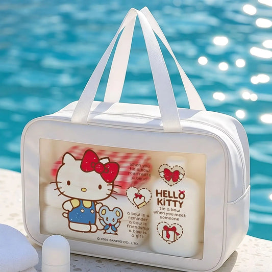 Kawaii Hello Kitty Sanrio Clear Storage Bag | Waterproof Portable Organizer