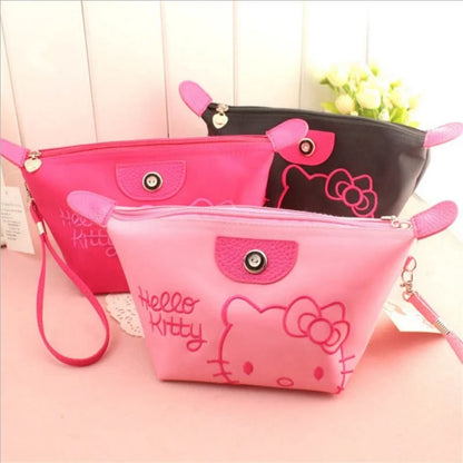 Kawaii Hello Kitty Waterproof Makeup Bag – Cute Sanrio Cosmetic Pouch