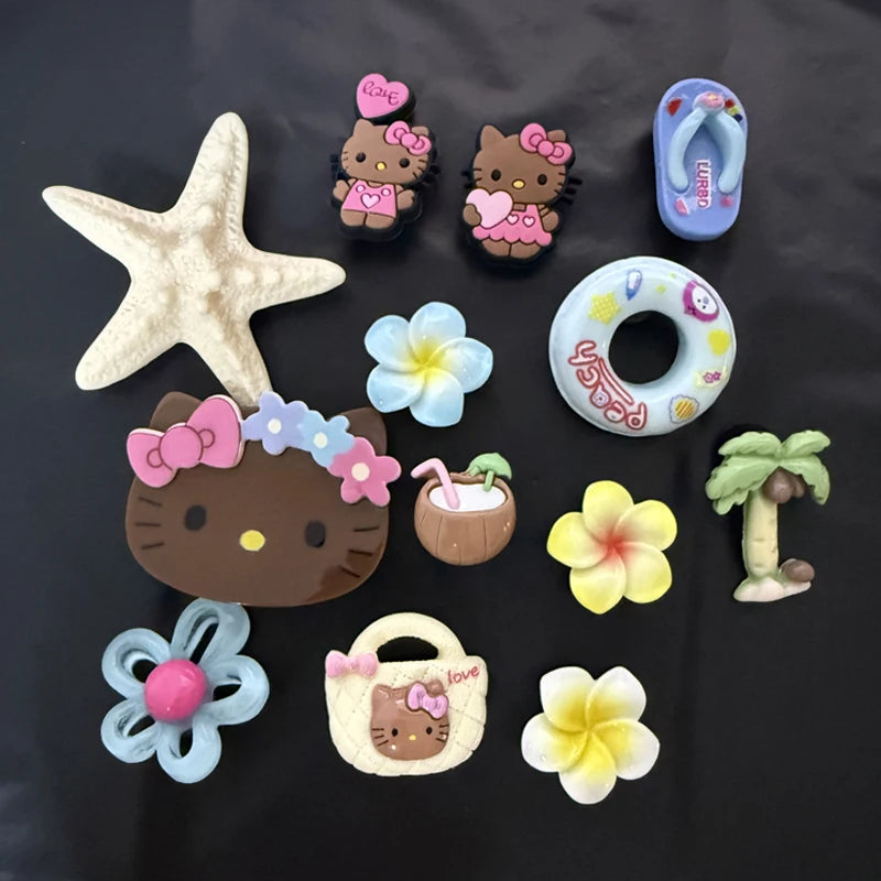 Kawaii Island Escape – Hello Kitty Hawaii Style Shoe Charms (13PCS Set)