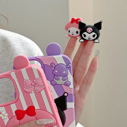 Kawaii Kuromi iPhone Case – Vibrant Silicone Protection