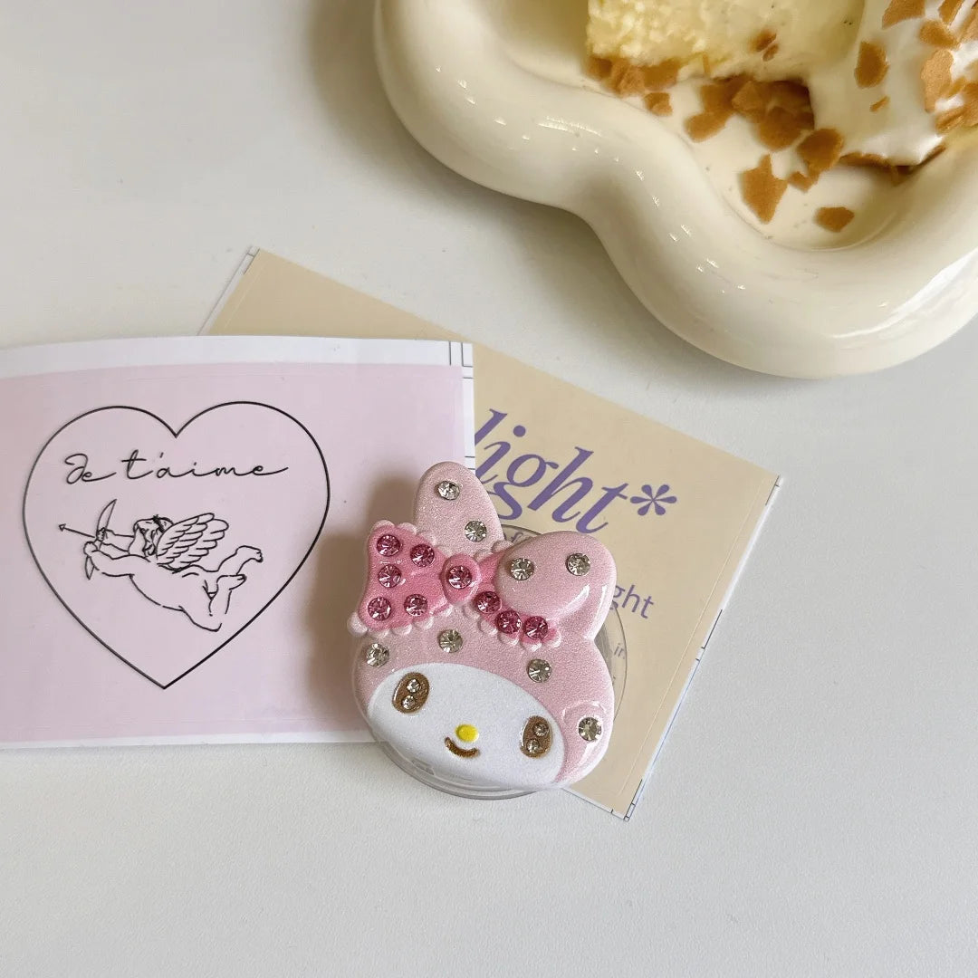 Kawaii My Melody Pink Silicone Case – Cute 3D Phone Cover for Girls