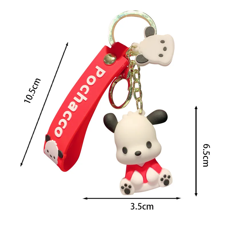 Kawaii Pochacco Keychain | Versatile Backpack Ornament & Key Ring