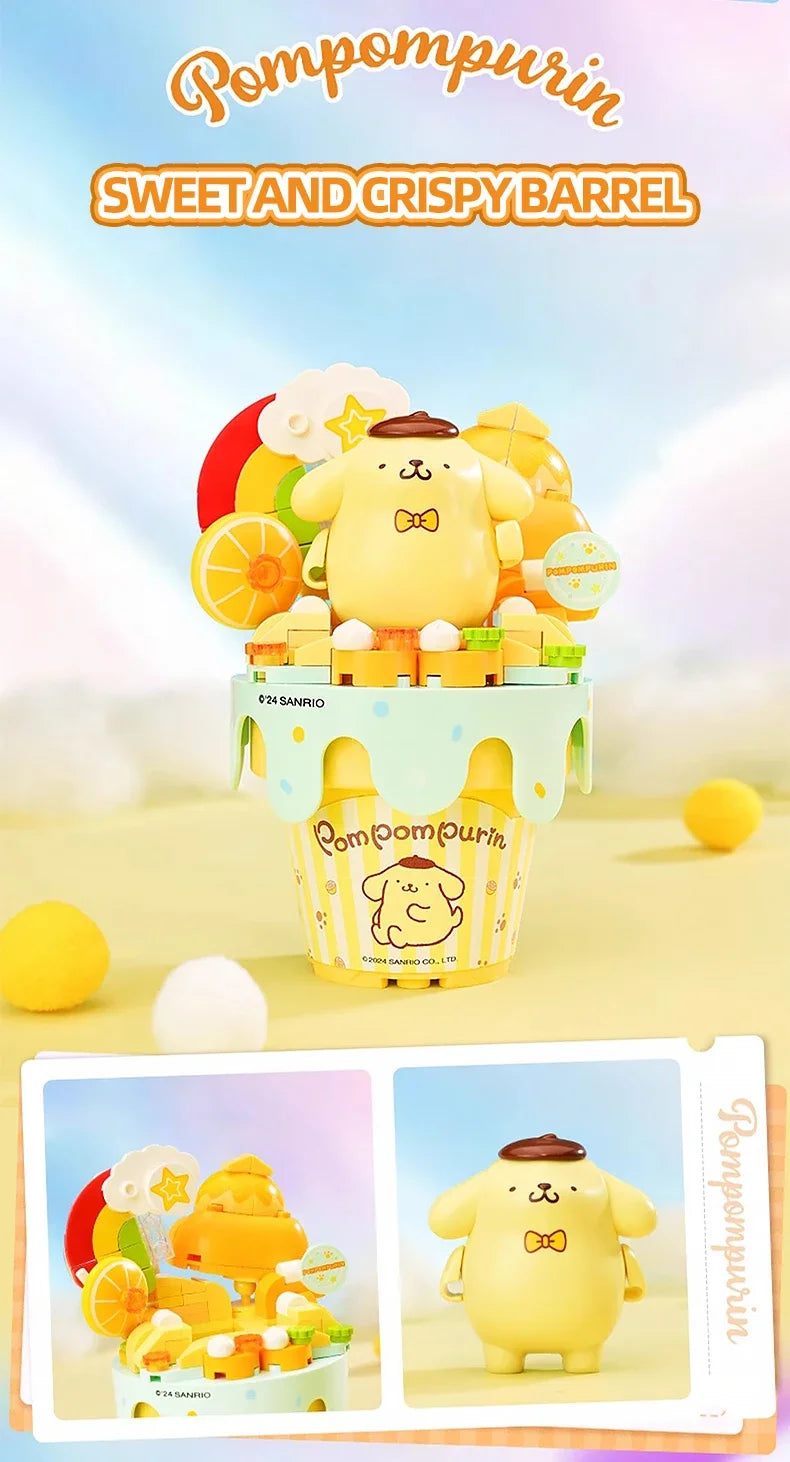 Kawaii Pompompurin Orange Ice Cream Block Collection