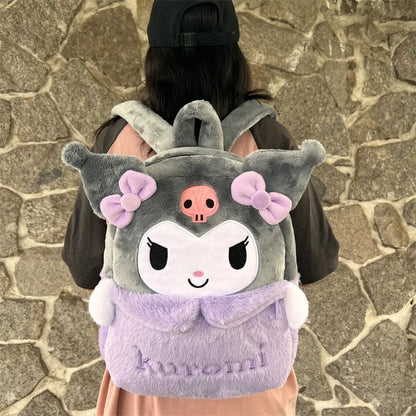 Kawaii Rebel: Kuromi Plush Bag