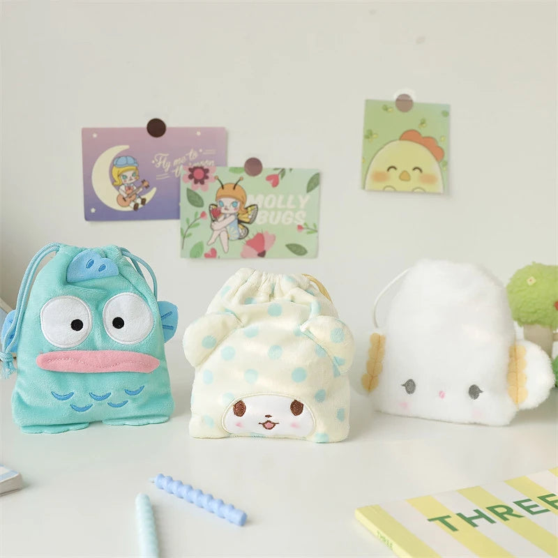 Kawaii Sanrio Character Plush Storage Bag