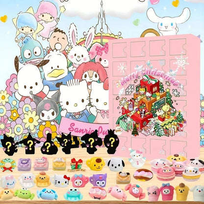 Kawaii Sanrio Christmas Advent Calendar – 24 Mini Hello Kitty PVC Figures
