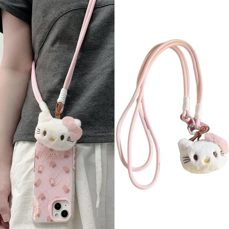 Kawaii Sanrio Hello Kitty Pendant Phone Lanyard – Long Neck Strap