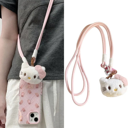 Kawaii Sanrio Hello Kitty Pendant Phone Lanyard – Long Neck Strap