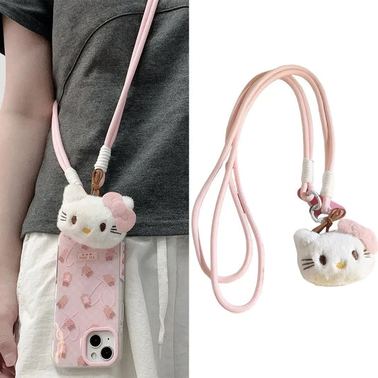 Kawaii Sanrio Hello Kitty Pendant Phone Lanyard – Long Neck Strap