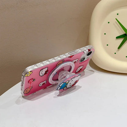 Kawaii Sanrio Hello Kitty Phone Case with magnetic Holder