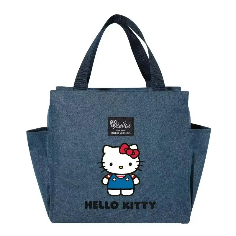 Kawaii Sanrio Hello Kitty Portable Food & Drink Pouch in Blue 