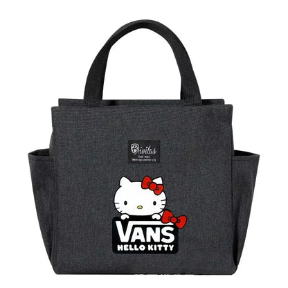 Kawaii Sanrio Hello Kitty Portable Food & Drink Pouch in Grey