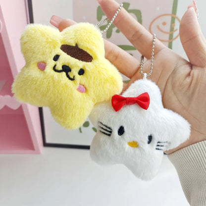 Kawaii Star Keyring Featuring Sanrio Favorites
