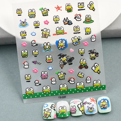 Keroppi DIY Nail Art Nail Stickers