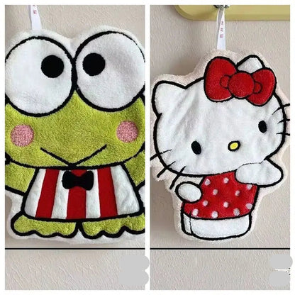 Keroppi & Hello Kitty hand towel 