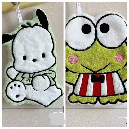 Keroppi & Pochacco hand towel 
