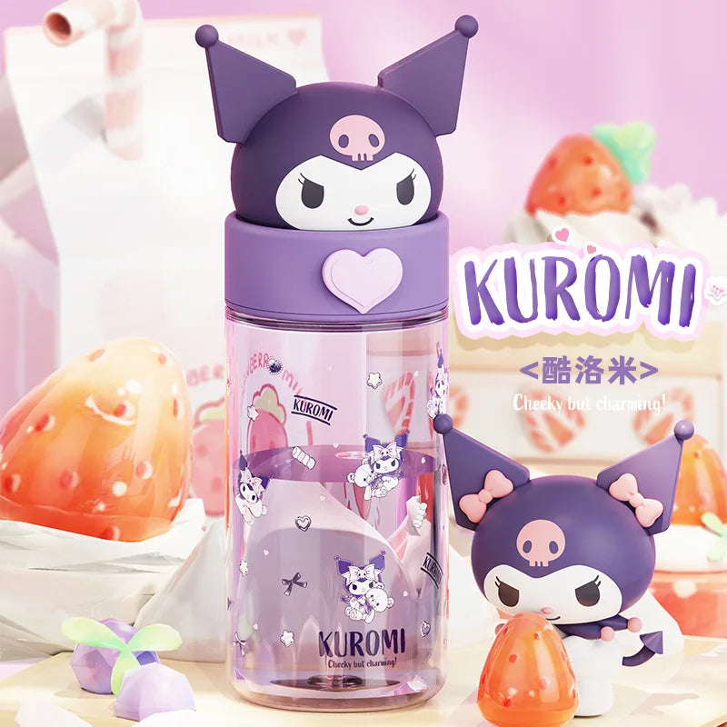 Kuromi 500ml Water Bottle – Hydrate with a Rebel Spirit!