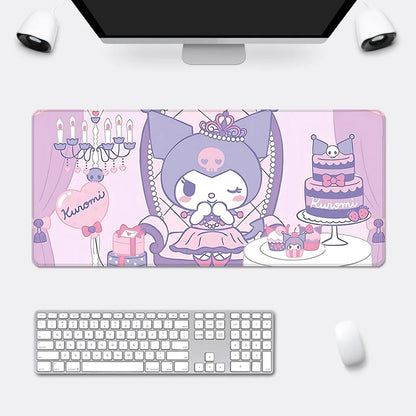 Kuromi Desk Mat – Purple Mousepad & Table Protector