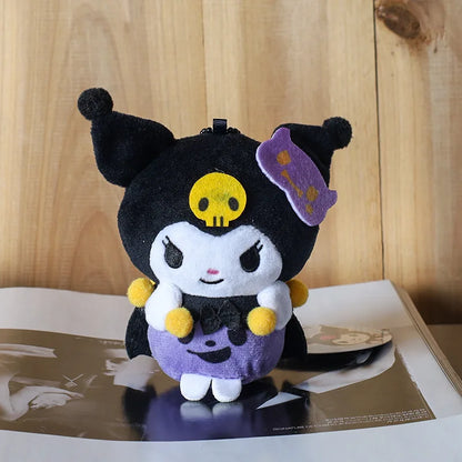 Kuromi Halloween-Themed Sanrio Plush Keychain