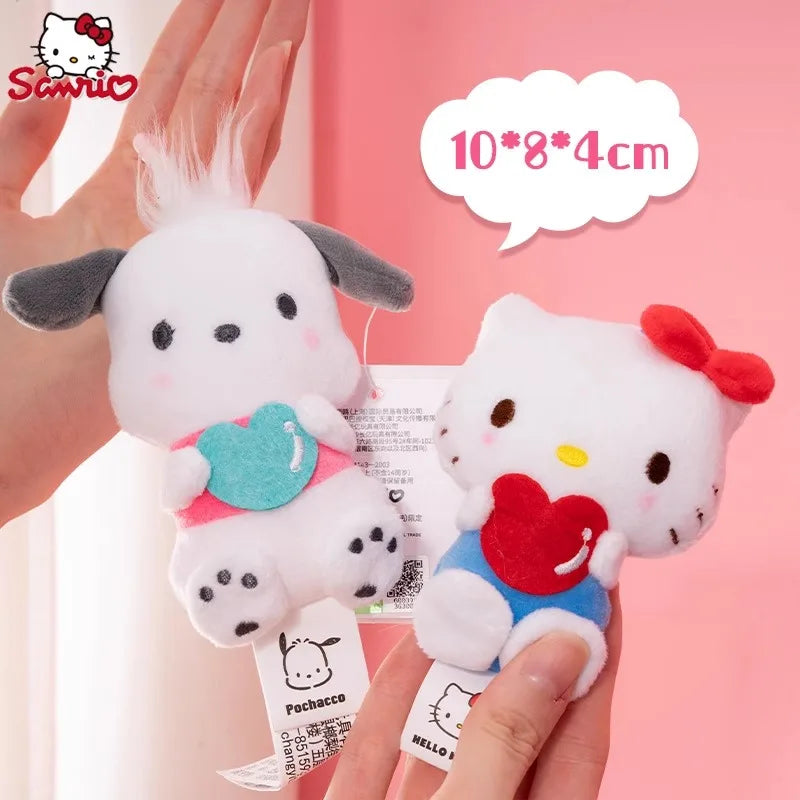 Kuromi Heart Series Plush Keyring