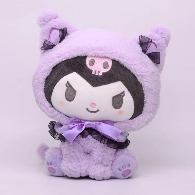 Kuromi’s Enchanting Plush Toy | 20cm Cat Mascot Outfit