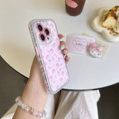 Limited Edition My Melody 3D Heart Case – Soft Pink Silicone Cover