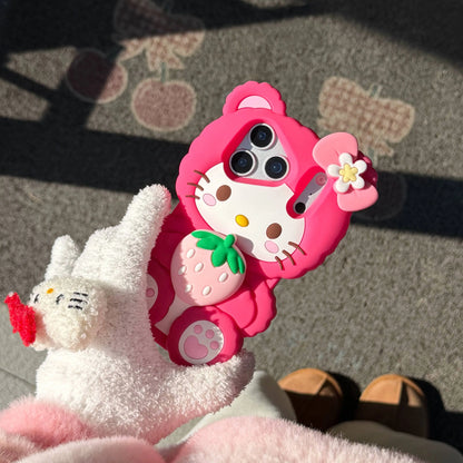 Lovely Strawberry Hello Kitty Phone Case