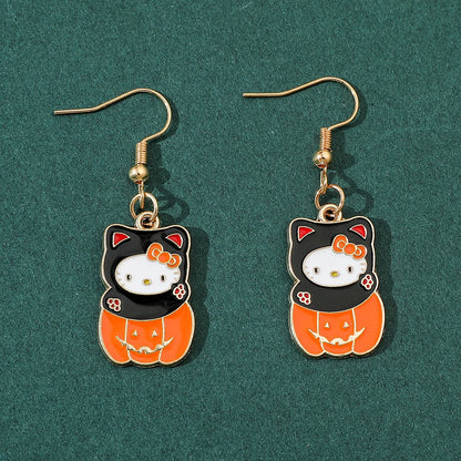 Midnight Meow: Hello Kitty’s Spooky Earrings