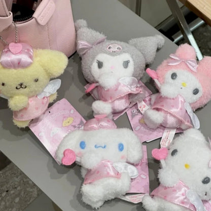 My Melody Angel Series Plush Doll Keyring