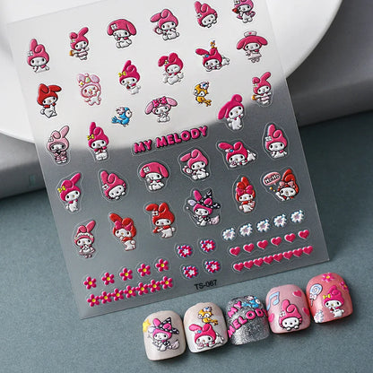 My Melody DIY Nail Art Nail Stickers