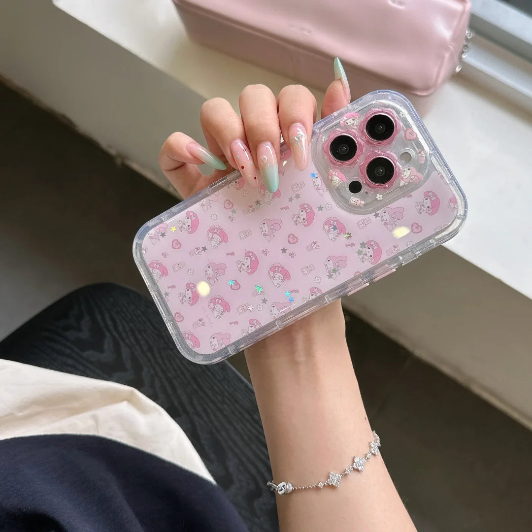 My Melody Pink Silicone Phone Case – Cute Kawaii Sanrio Edition