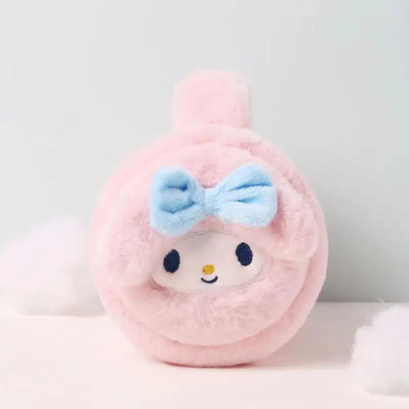 My Melody Plush Ear Heating Muffs – Sweet Winter Accessory for Kids