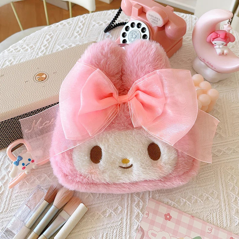 My Melody Sanrio Plush Messenger Shoulder Bag – Sweet & Stylish