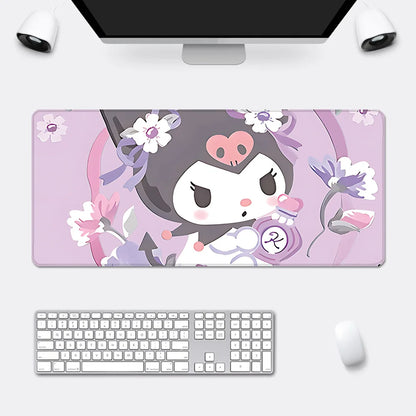 Non-Slip Kuromi Mousepad Table Mat in purple