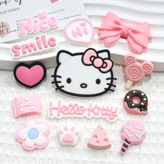Pink Hello Kitty Shoe Charm Pack – 15 Fun and Adorable Pieces
