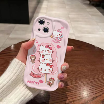 Pink Lollipop Hello Kitty Wave Case – Sweet, Playful, and Perfect for You!