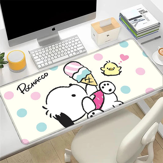 Pochacco Colorful Desk Pad | Mousepad & Keyboard Mat