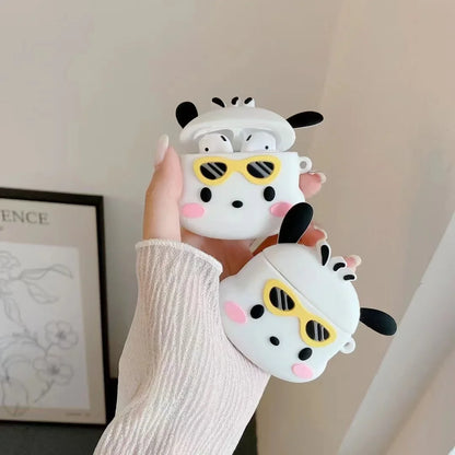 Pochacco Sporting Sunglasses: Sanrio Silicone Airpod Case