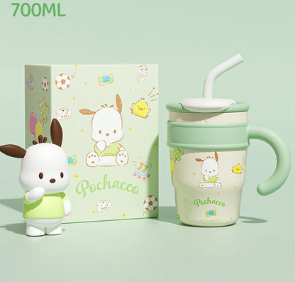 Pochacco Water Bottle by Sanrio | 700ml & 1200ml with Straw