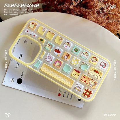 Pompompurin Keycap Cutie – Adorable 3D iPhone Case