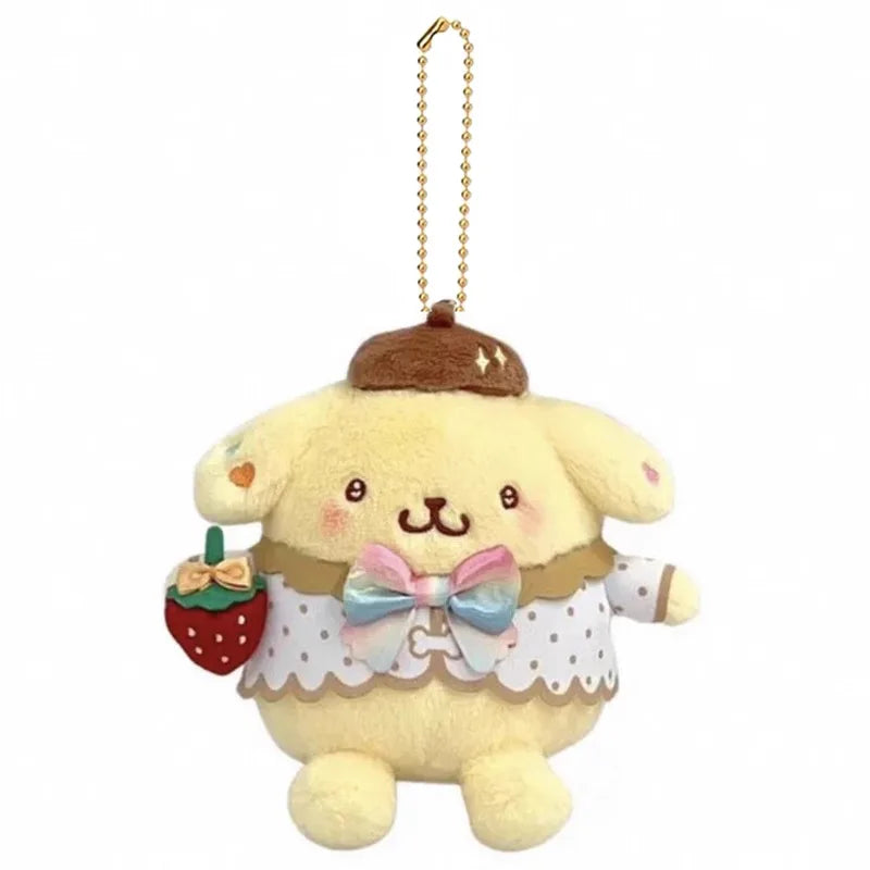 Pompompurin’s Berry Delight – Plush Keychain Edition