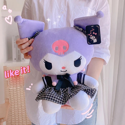 Purple Kuromi Uniform Series Plush Toy