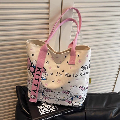 Roomy & Adorable Hello Kitty Shoulder Bag for Daily Adventures