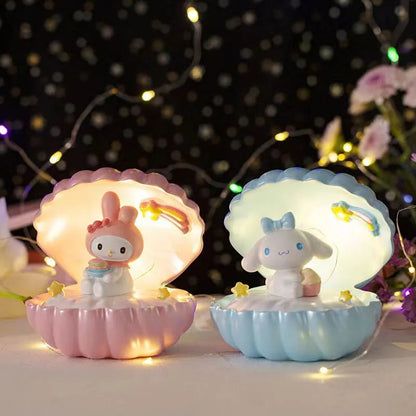 Sanrio Led Light Creative Shells Kuromi | My Melody | Pochacco | Cinnamoroll | Pompompurin