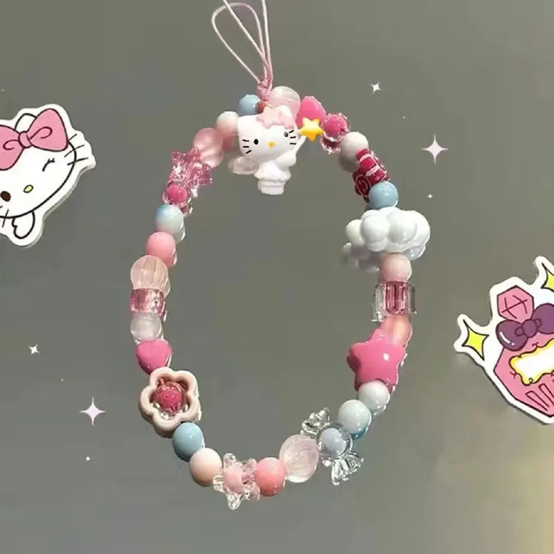 Hello Kitty Phone Charm by Sanrio | Beaded Phone Chain